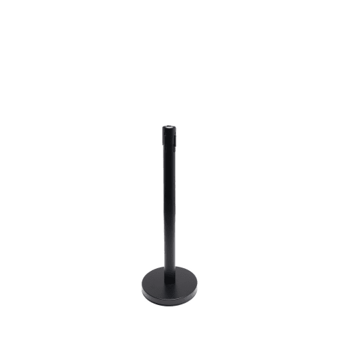 Hospitality 1 Source 3ft Crowd Control Stanchion, Negro
